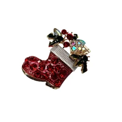 Online Bijou broche Chaussette de Noël Bijoux & Porte-clés