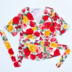 Clearance Chemisier Calleis Rouge Studio Outlet Vêtements|Tops & Blouses