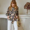 Cheap Chemisier Calliope Noir Studio Outlet Vêtements|Tops & Blouses
