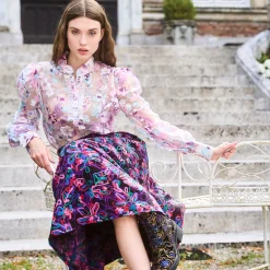 New Jupe Astree Violet Studio Outlet Vêtements|Jupes