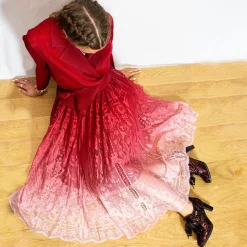 Sale Robe Dundee Rouge dégradé Exclusivité Robes